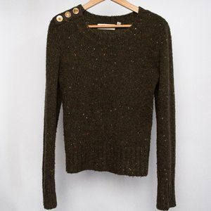 Anthropologie Charlie & Robin Olive Green Sweater